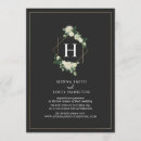 Recherche de continu invitations Monogramme