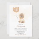 Recherche de beary 1ans anniversaire invitations Ballon