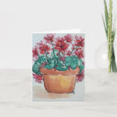 Recherche de géranium vœux cartes Aquarelle