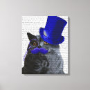 Zoek naar katten kunst Blauw