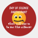 Zoek naar stilte stickers Stilzwijgen