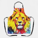 Recherche de de lion tabliers Coloré