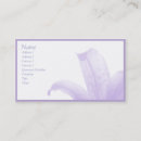 Recherche de beau pourpre cartes visite Fleur
