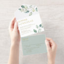 Recherche de faire part de vert sauge mariage mariage invitations Eucalyptus