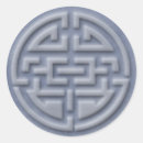 Recherche de symbole chinois autocollants Blanc