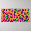 Recherche de motif léopard posters Dessiné à la main