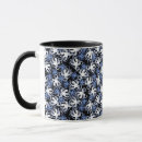 Zoek naar zwart wit patroon mokken Blauw