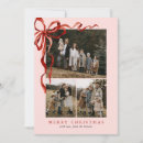 Recherche de bow christmas vœux cartes Arc rouge