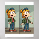 Zoek naar verschil posters Tussen