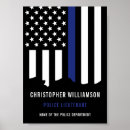 Recherche de agent police posters Ligne bleue fine