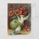 Recherche de oiseaux vintages cartes postales Floral