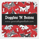 Zoek naar cartoon hond stickers Schattig