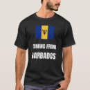 Recherche de barbade tshirts Drapeau