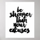 Recherche de no excuses posters Inspiration