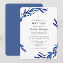 Recherche de bleu baptême invitations Botanique