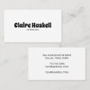 Recherche de lettrage blanc cartes visite Simple