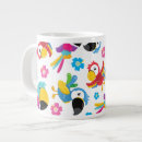 Recherche de oiseau coloré tasses Pour enfants