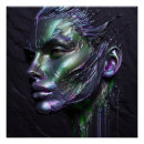 Recherche de visage femme posters Dessin