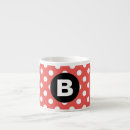 Recherche de motif de pois tasses Monogramme