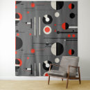 Recherche de rouge et gris art Blanc