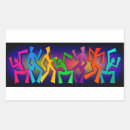 Recherche de danse moderne autocollants Noir