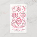 Recherche de fille florale cartes visite Girly