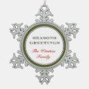 Recherche de salutations de saison ornements Famille