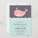Recherche de baleine rose invitations Mother to be