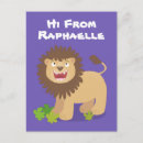 Recherche de lion mignon cartes postales Pour enfants