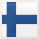 Recherche de la finlande dessous de verres Drapeau