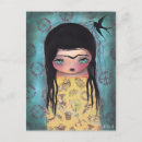Recherche de sourcil cartes postales Fille