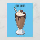 Recherche de milk shake cartes postales Chocolat