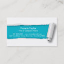 Recherche de papier déchiré cartes visite Moderne