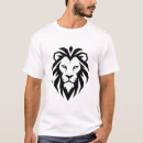 Recherche de tête de lion tshirts Noir et blanc