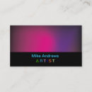 Recherche de artiste peintre cartes visite Noir