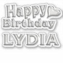 Recherche de lydia autocollants Nom