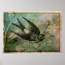 Recherche de timbre vintage art Oiseau