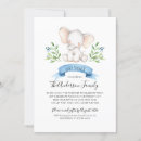 Recherche de bébé éléphant invitations Aquarelle