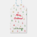 Recherche de christmas tree étiquettes cadeau Rouge