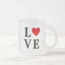 Recherche de amour coeur tasses Minimaliste