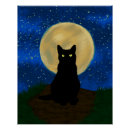 Recherche de chat noir de halloween posters D'halloween