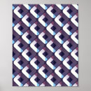 Recherche de pourpre et bleu posters Motif abstrait