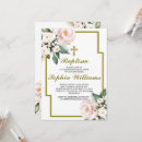 Recherche de blanc baptême invitations Feuilles verts