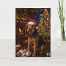 Recherche de airedales noël cartes Chien