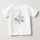 Recherche de initial bébé tshirts Rose