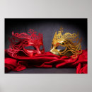 Recherche de masque de carnaval posters Artistique