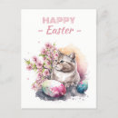 Recherche de chat de pâques cartes postales Fleurs