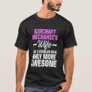 Recherche de épouse de mécanicien tshirts Avion