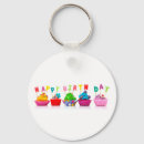 Zoek naar leuke cupcake sleutelhangers Verjaardag