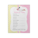 Recherche de cigogne blocsnotes Baby shower